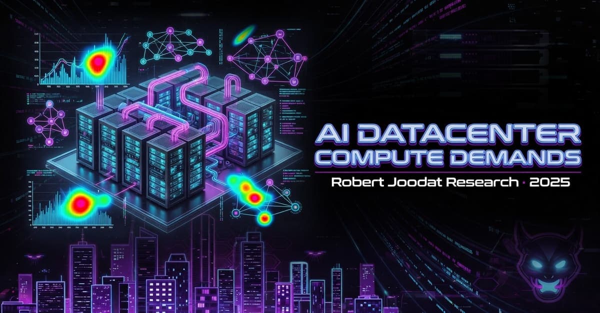 Datacenter Compute: AI's Growing Demands | Robert Joodat Research AI Datacenter Compute Demands research card — Robert Joodat analysis of AI infrastructure bottlenecks